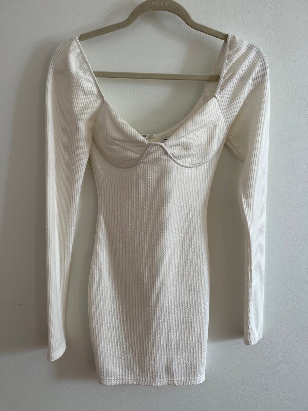 Sabo koi ribbed long sleeve dress XS